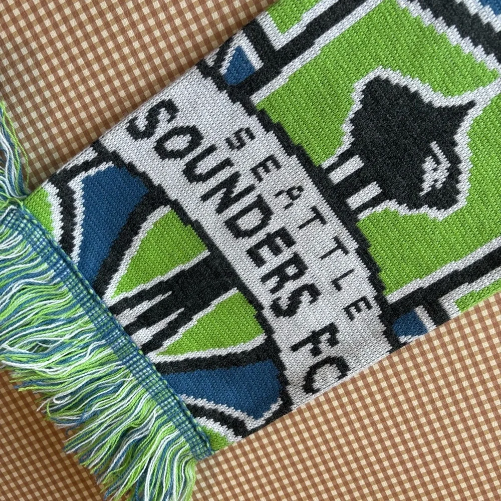 Adidas Seattle Sounders FC Club Soccer Team Blue Green‎ Scarf